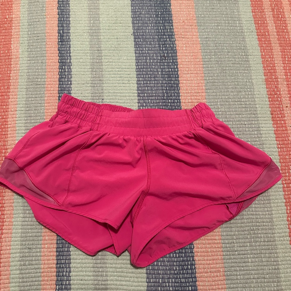 Lululemon Athletica Hot Pink Athletic Shorts